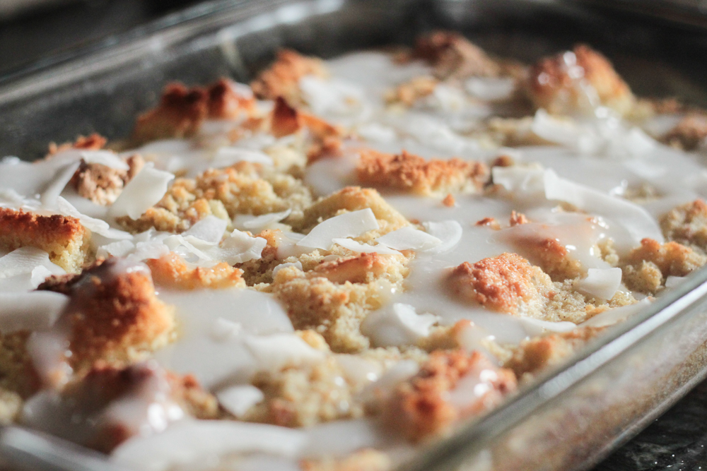 Leftover Cake Bread Pudding - Domestic B(i)atch